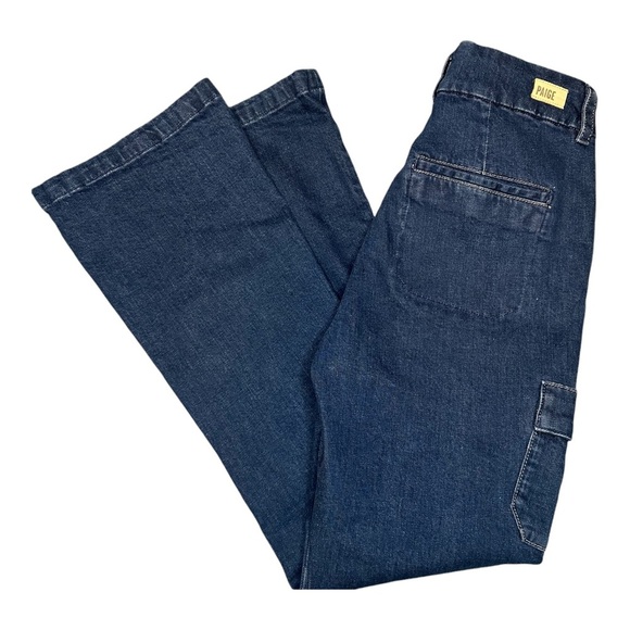 Paige Dion Cargo Trouser Flare Jeans. Sz: 28 - Picture 4 of 13